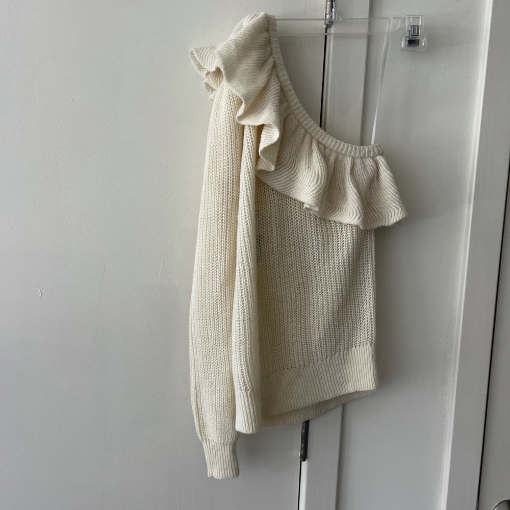 NWT REBECCA TAYLOR RUFFLE SWEATER - Picture 2 of 3